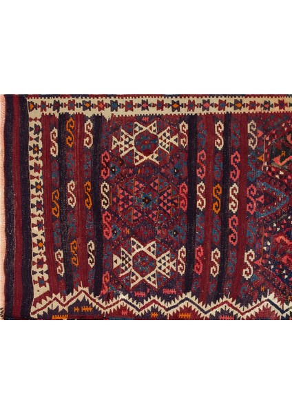 Iskece Kırmızı Eskitme Yün Modern Desenli Yün Hav Toz Vermez Leke Tutmayan Salon Yolluk Mutfak El Dokuma Halı fırsatları