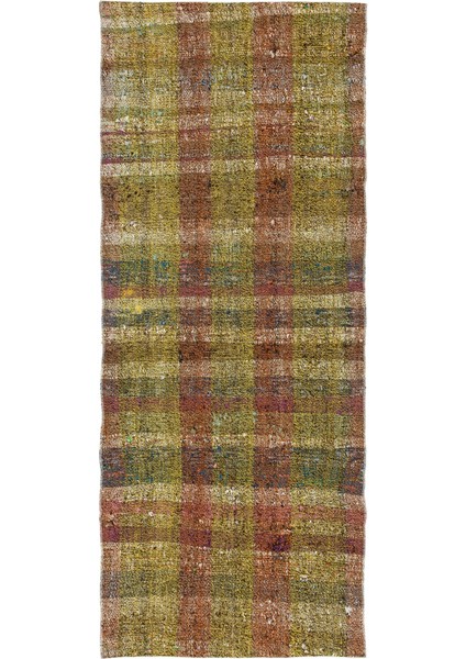 Girit Bej Çizgili Yün Modern Desenli Yün Hav Toz Vermez Leke Tutmayan Salon Yolluk Mutfak El Dokuma Halı