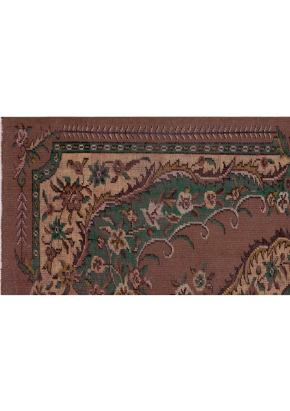 Kahverengi Göbekli Yün Modern Desenli Yün Hav Toz Vermez Leke Tutmayan Salon Yolluk Mutfak El Dokuma Halı indirimleri