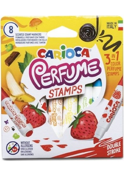 Perfume Kokulu Damgalı Jumbo Keçeli Kalem 8'li