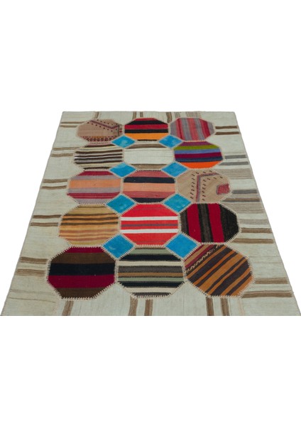 Teselya Mor Patchwork Yün Modern Desenli Yün Hav Toz Vermez Leke Tutmayan Salon Yolluk Mutfak El Dokuma Halı fiyatları
