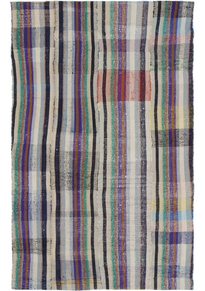 Iskece Bej Patchwork Yün Modern Desenli Yün Hav Toz Vermez Leke Tutmayan Salon Yolluk Mutfak El Dokuma Halı