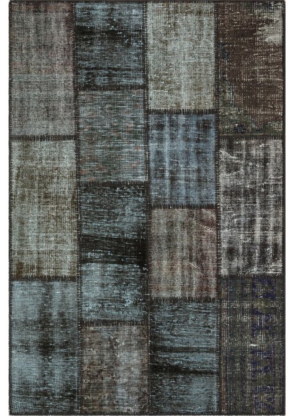 Iskece Bej Patchwork Yün Modern Desenli Yün Hav Toz Vermez Leke Tutmayan Salon Yolluk Mutfak El Dokuma Halı