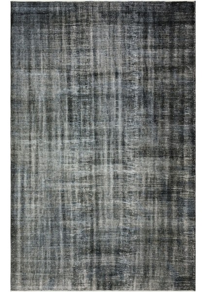 Teselya Yeşil Patchwork Yün Modern Desenli Yün Hav Toz Vermez Leke Tutmayan Salon Yolluk Mutfak El Dokuma Halı