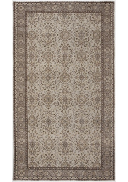 Atina Kahverengi Eskitme Yün Modern Desenli Yün Hav Toz Vermez Leke Tutmayan Salon Yolluk Mutfak El Dokuma Halı