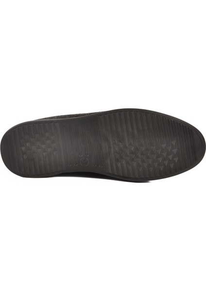 Siyah Hakiki Deri Ortopedik Kadın Casual Ayakkabı 3515 Z indirimleri