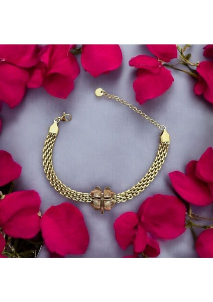 Şans Parıltısı Çelik Bileklik Cns 056-1