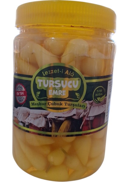 Ev Tipi Doğal Meşhur Çubuk Turşusu Biberiye 1000 gr