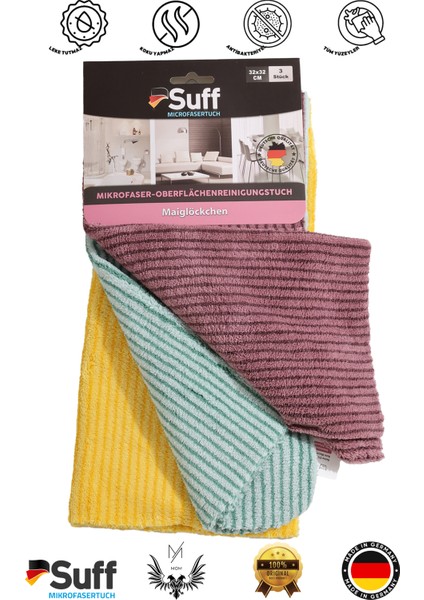 Manavgat Oto Market 9 Adet Mutfak Bezi Kurulama Bezi ve Tezgah Bezi (3'lü 32X32 X3)