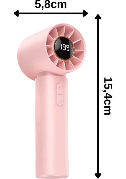 Taşınabililir Mini USB Şarjlı Turbo Dijital Ekranlı El Vantilatör Fan Soğutucu T12 modelleri