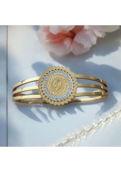 Çeyrekli Bileklik Paslanmaz Çelik Cns Kelepçe 015-2