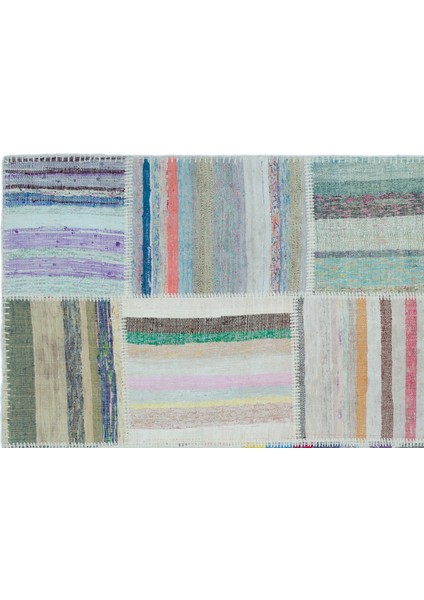 Atina Yeşil Eskitme Yün Modern Desenli Yün Hav Toz Vermez Leke Tutmayan Salon Yolluk Mutfak El Dokuma Halı indirimleri