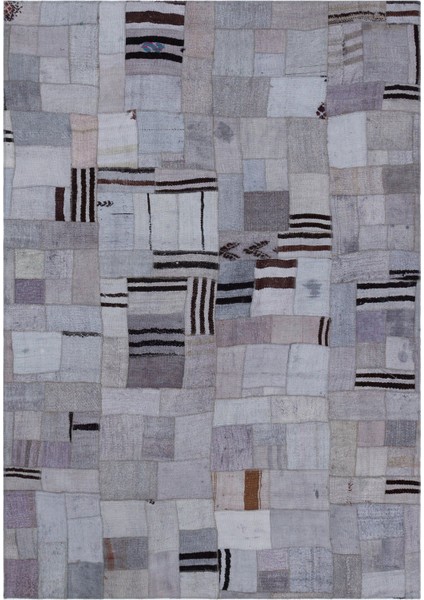 Atina Yeşil Eskitme Yün Modern Desenli Yün Hav Toz Vermez Leke Tutmayan Salon Yolluk Mutfak El Dokuma Halı