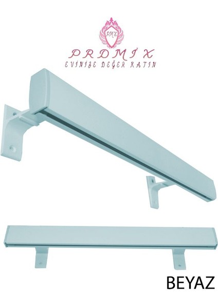 Tek Kanallı Dekoratif Perde Ray Kornişi Alüminyum Ayaklı fiyatları