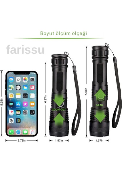 Süper Parlak ve Suya Dayanıklı Small Sun SM-771 El Feneri - 700 Metre Menzil modelleri