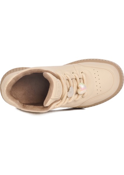 Bej Içi Polarlı Soğuğa Dayanıklı Kadın Sneaker 25K419-1 Z fırsatları