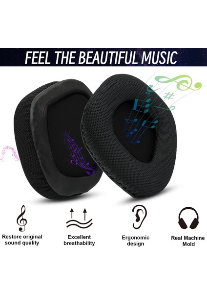 Corsair Void Pro, Pro Rgb,rgb Se, Void Elite, Void Elite Rgb Kablolu/kablosuz Kulaklık Pedi Süngeri Siyah Mesh Kumaşl Yedek Kulak Pedleri, Hafıza Köpüğü Kulaklık Yastığı Minderleri modelleri