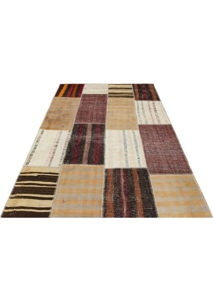 Girit Bej Çizgili Yün Modern Desenli Yün Hav Toz Vermez Leke Tutmayan Salon Yolluk Mutfak El Dokuma Halı fiyatları