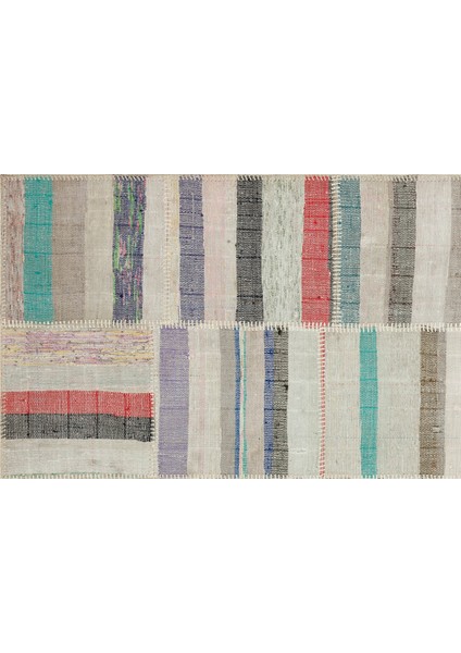 Iskece Bej Patchwork Yün Modern Desenli Yün Hav Toz Vermez Leke Tutmayan Salon Yolluk Mutfak El Dokuma Halı fırsatları