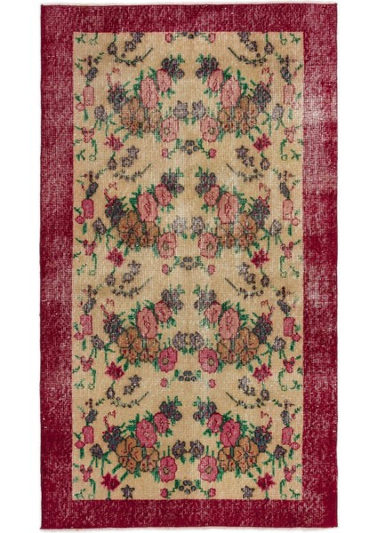 Iskece Bej Patchwork Yün Modern Desenli Yün Hav Toz Vermez Leke Tutmayan Salon Yolluk Mutfak El Dokuma Halı