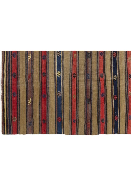 Teselya Bej Çizgili Yün Modern Desenli Yün Hav Toz Vermez Leke Tutmayan Salon Yolluk Mutfak El Dokuma Halı fırsatları