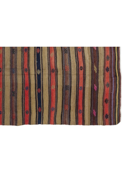 Teselya Bej Çizgili Yün Modern Desenli Yün Hav Toz Vermez Leke Tutmayan Salon Yolluk Mutfak El Dokuma Halı indirimleri