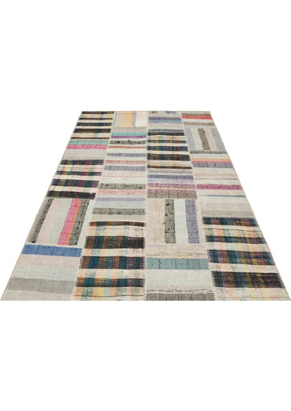 Iskece Bej Patchwork Yün Modern Desenli Yün Hav Toz Vermez Leke Tutmayan Salon Yolluk Mutfak El Dokuma Halı modelleri