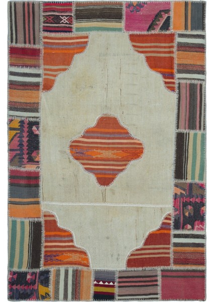 Atina Turkuaz Eskitme Yün Modern Desenli Yün Hav Toz Vermez Leke Tutmayan Salon Yolluk Mutfak El Dokuma Halı