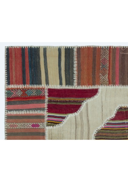 Teselya Pembe Patchwork Yün Modern Desenli Yün Hav Toz Vermez Leke Tutmayan Salon Yolluk Mutfak El Dokuma Halı indirimleri