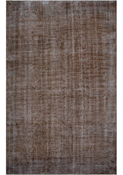 Vintage Gri Göbekli Yün Modern Desenli Yün Hav Toz Vermez Leke Tutmayan Salon Yolluk Mutfak El Dokuma Halı