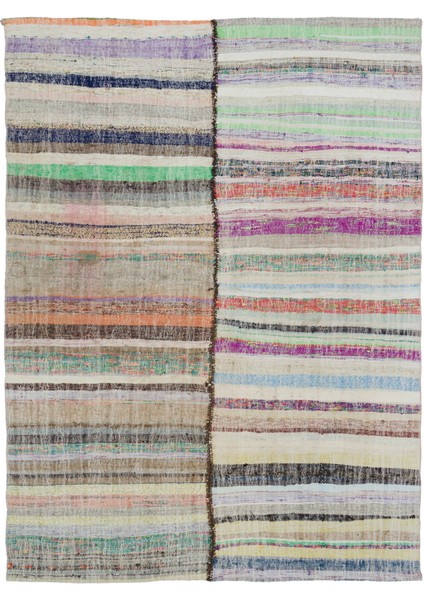 Atina Bej Eskitme Yün Modern Desenli Yün Hav Toz Vermez Leke Tutmayan Salon Yolluk Mutfak El Dokuma Halı