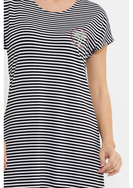 Sementa 77489 Nakış Detaylı Marine Penye Elbise indirimleri