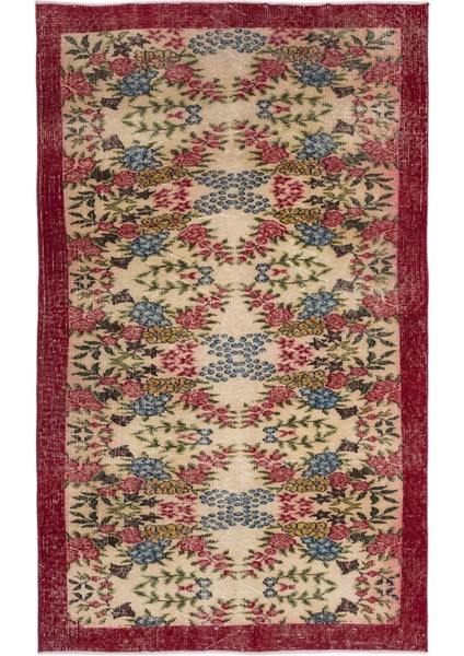 Atina Bej Eskitme Yün Modern Desenli Yün Hav Toz Vermez Leke Tutmayan Salon Yolluk Mutfak El Dokuma Halı