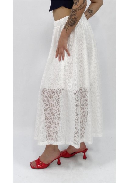 Kadın Mistik Dantelli Uzun Etek fiyatları