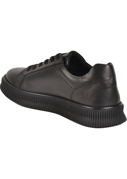 Siyah Hakiki Deri Büyük Numara Erkek Casual Ayakkabı 2516 M fırsatları