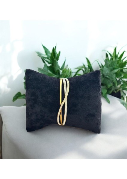 Sonsuzluk Taşlı Paslanmaz Çelik Bilezik CNS0027-2