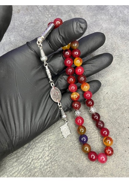 Akik Taşı Büyük Boy Üst Düzey Doğaltaş Tesbih