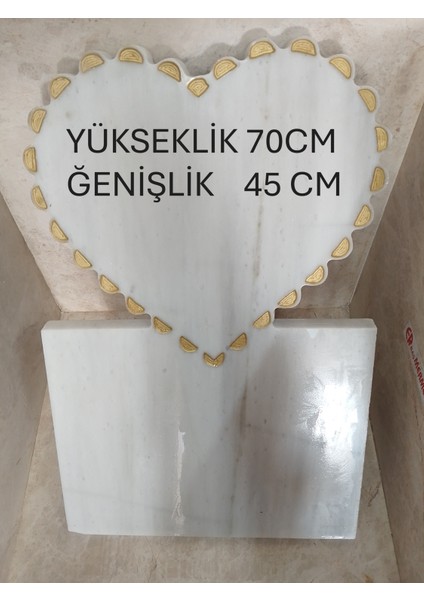 MEZAR BAŞTAŞI Yazısı Kalpli MERMER BEYAZ RENK İŞLEMELİ MODEL KİŞİYE ÖZEL fiyatları