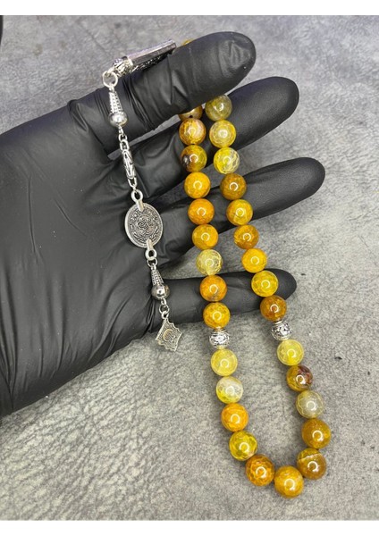 Akik Taşı Büyük Boy Üst Düzey Doğaltaş Tesbih