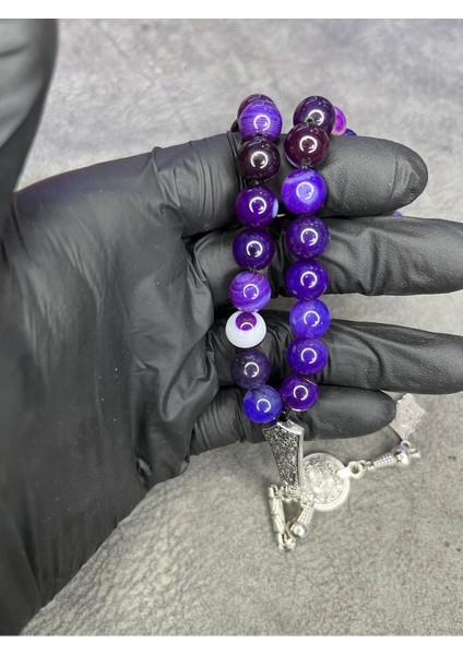 Mürdüm Akik Taşı Büyük Boy Üst Düzey Doğaltaş Tesbih fiyatları