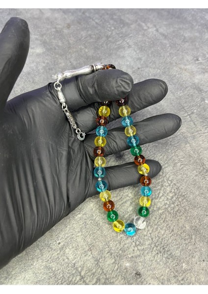 Bonibon Cam Boncuk Misinalı Doğaltaş Tesbih