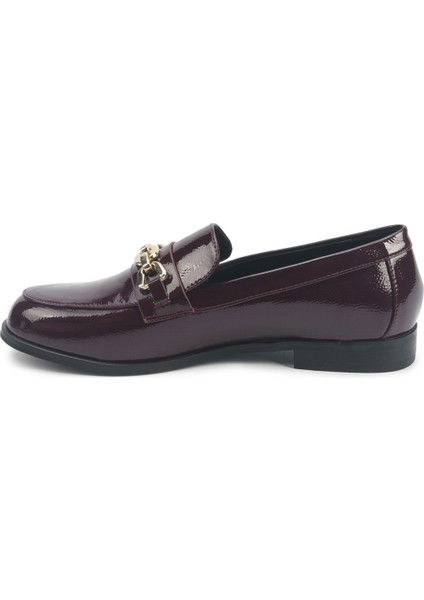 Maran3 5pr Bordo Kadın Loafer modelleri