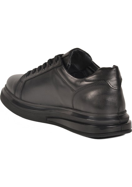 Siyah Bağcıklı Hakiki Deri Erkek Sneaker 2577 M fırsatları