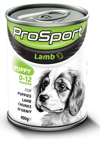 Prosport Chunk Kuzu Etli Yavru Köpek Konserve Mama 400GR