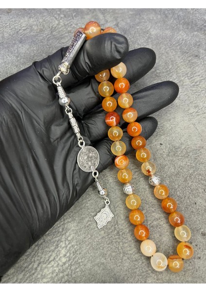 Akik Taşı Büyük Boy Üst Düzey Doğaltaş Tesbih