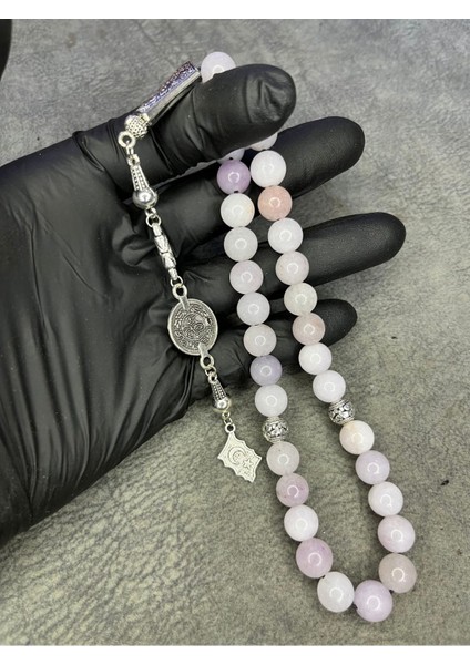 Pembe Kuvars Büyük Boy Üst Düzey Doğaltaş Tesbih