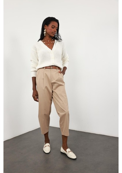 Ekru Basic Hırka modelleri