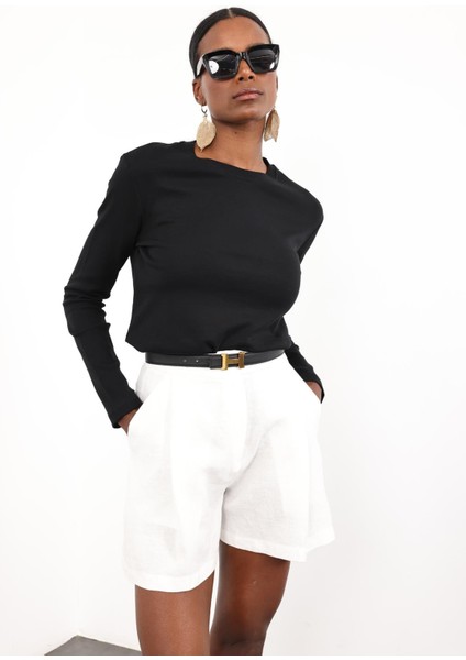 Siyah Uzun Kollu Basic Tişört 1103 indirimleri