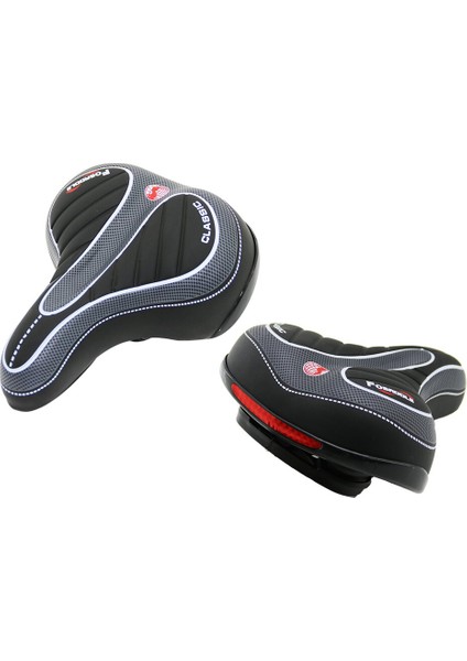 Lüx Büyük - GENİŞ=20.5X25CM Bisiklet Sele Koltuk Yaylı - Kıvrımlı Oturakdikkat Far Aparatı
