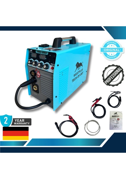 MİG250 Çok Fonksiyonlu Inverter Gazaltı Kaynak Makinesi Tam Profesyonel fiyatları